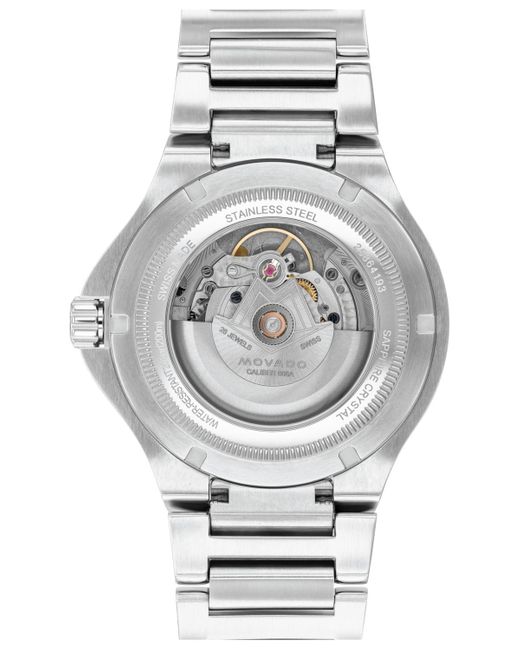 Movado Metallic S.e. Diver Swiss Automatic Stainless Steel Watch for men