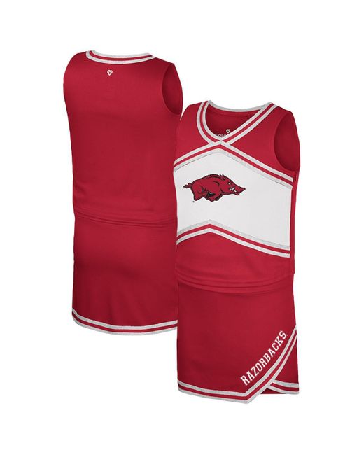 Colosseum Athletics Big Girls Arkansas Razorbacks Cheerleader Top Skirt ...