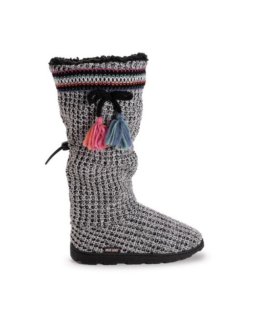 Muk Luks Black Tabbi toggle Slipper