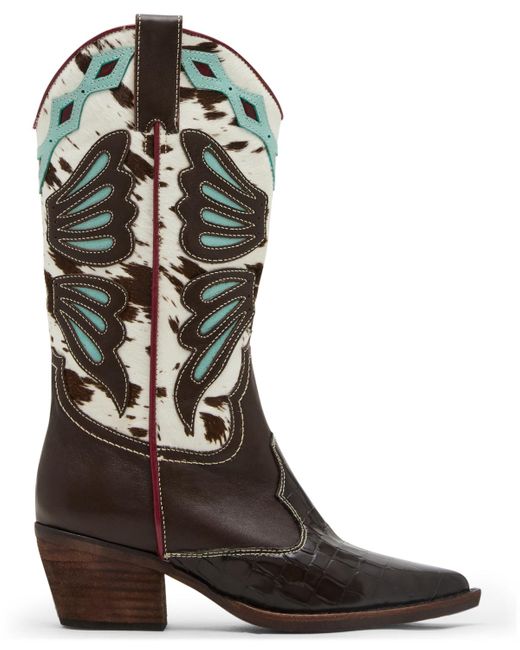 Steve Madden Black Arroyo Western Cowboy Boots