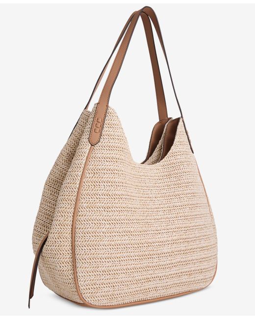Style & Co. Natural Straw Medium 4-poster Tote