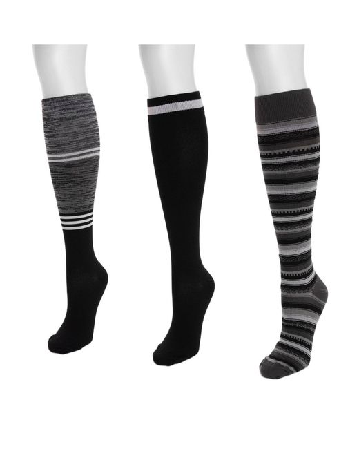 Muk Luks Black Compression Socks