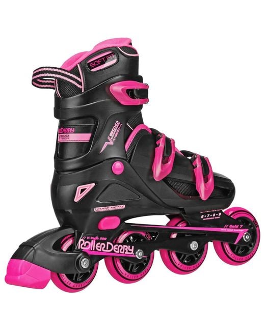 Roller Derby Multicolor V-tech 500 Inline Skates Large (6-9)