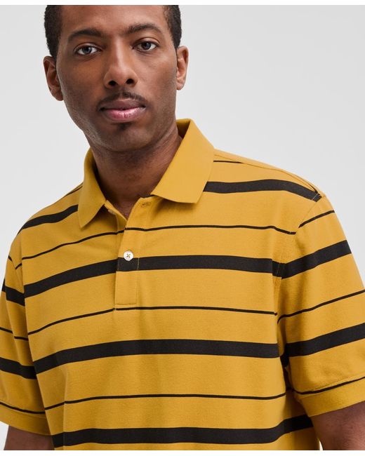Club Room Metallic Fred Striped Polo Shirt for men