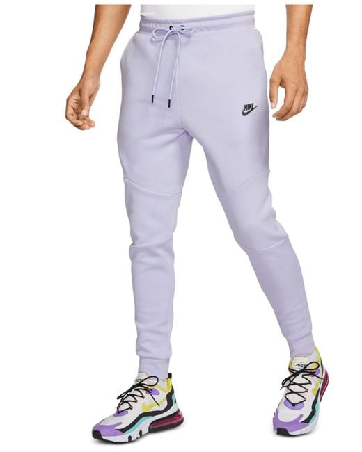 Nike Tech Fleece Joggers in Purple for Men