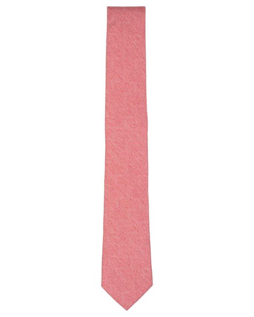 BarIII Pink Melange Chevron Solid Tie for men