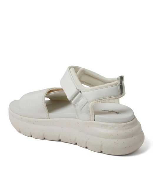 Dearfoams Metallic Odell Platform Sandal