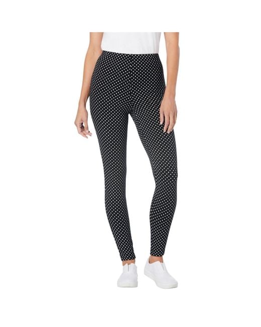 Woman Within Blue Within Stretch Cotton Printed legging