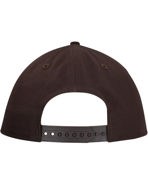 KTZ Brown Cleveland S Main Low Profile 9fifty Snapback Hat for men