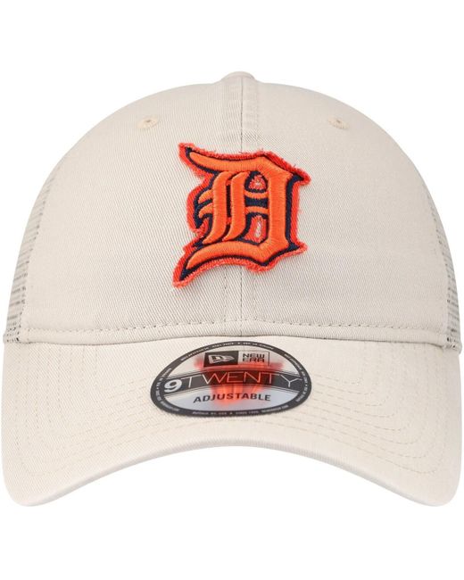 KTZ White Detroit Tigers Game Day 9twenty Adjustable Trucker Hat for men