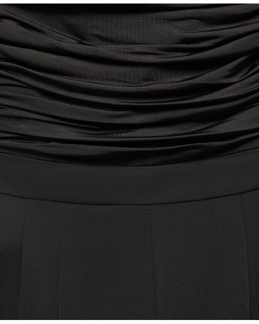 Mango Black Gathered Detail Off-the-shoulder Jumpsuit