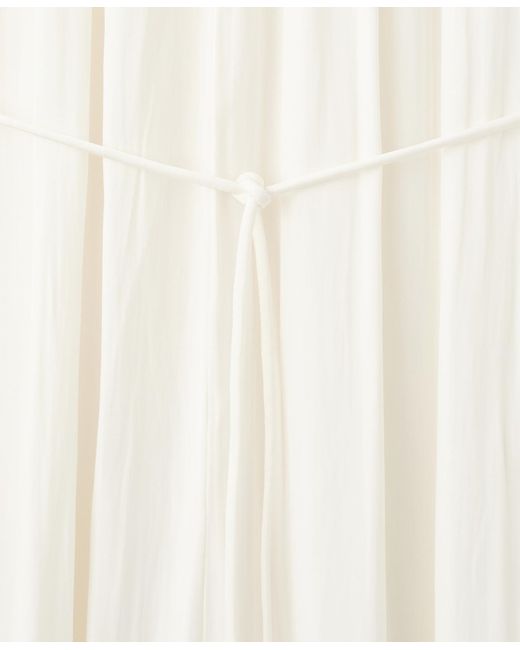 Mango White Belted Jumpsuit