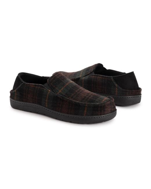 Muk Luks Black Owen Full Fit Slipper for men