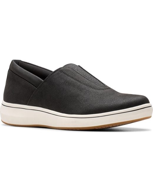 Clarks Black Cloudsteppers Breeze Sky Ria Round Toe Shoes