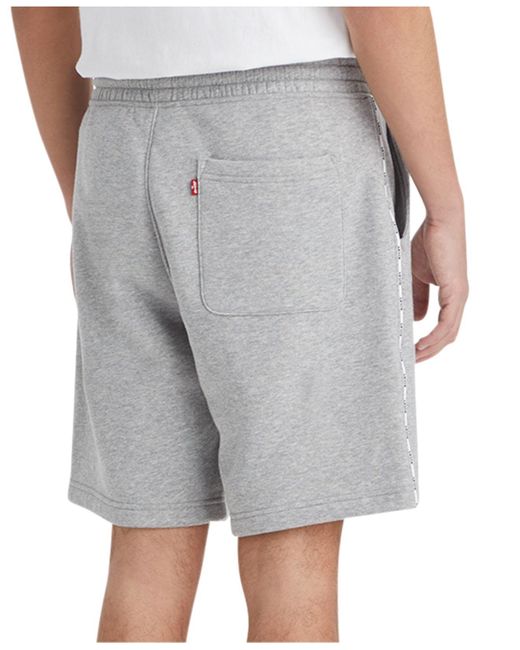 Levi's Relaxed-fit Logo Piping Drawstring Shorts in Gray for Men | Lyst