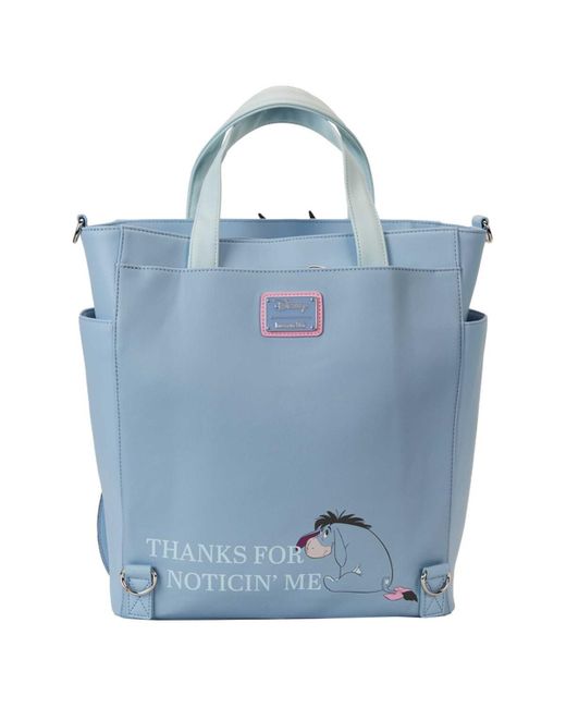 Loungefly Blue Winnie The Pooh Eeyore Convertible Tote Bag