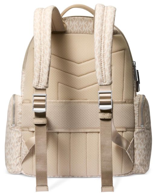 Michael Kors Natural Michael Logo Prescott Large Backpack