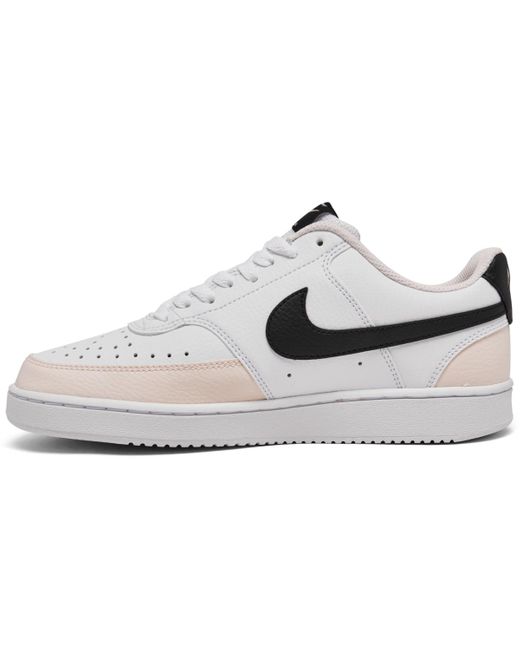 Nike White Court Vision Low Casual Sneakers From Finish Line