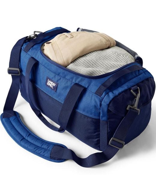 Lands' End Blue Small All Purpose Travel Duffle Bag