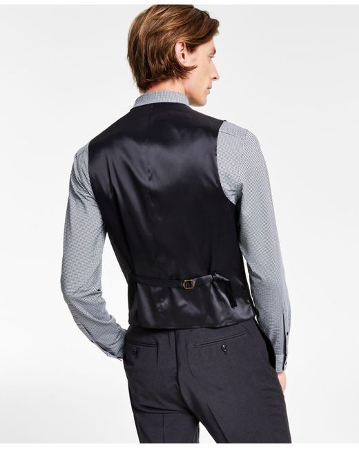 Wool X-fit Stretch Solid Suit Vest 