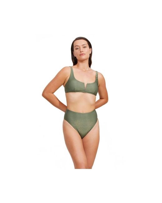 Luma Gottex Green High End V Wire Bikini Top
