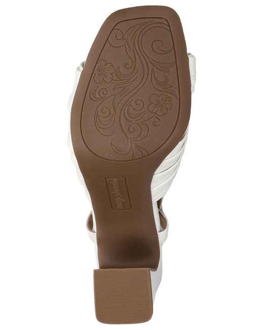 Easy Street Metallic Lucie Square Toe Sandals