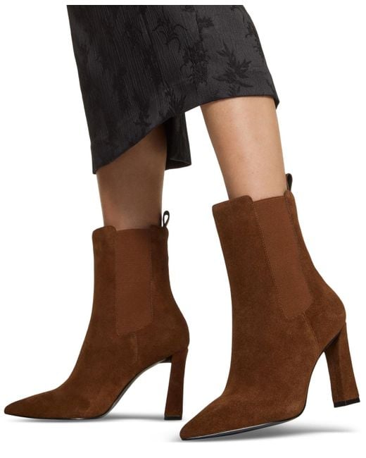 ALDO Brown Liora Pointed Toe Dress Booties
