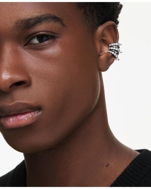 Swarovski Metallic Sublima Ruthenium Plated Ear Cuffs