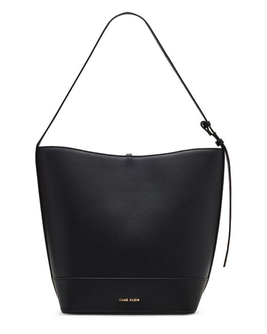 Anne Klein Black Tassel Large Hobo Bag