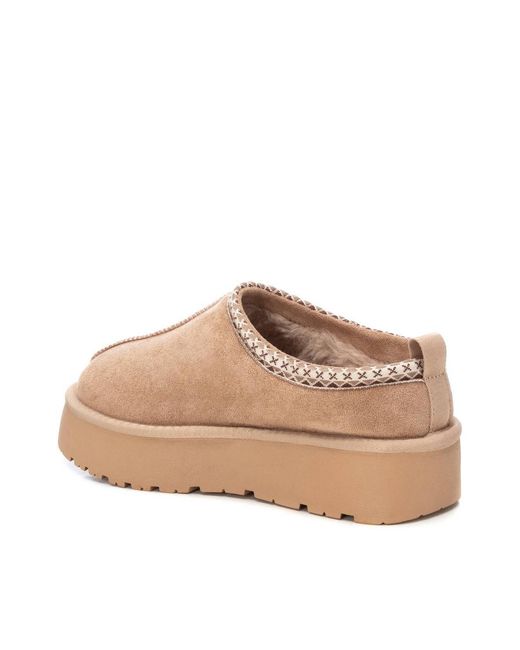 Xti Natural Suede Slippers By
