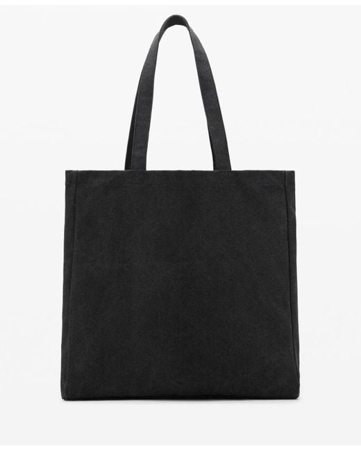 Mango Black Cotton Tote Bag for men