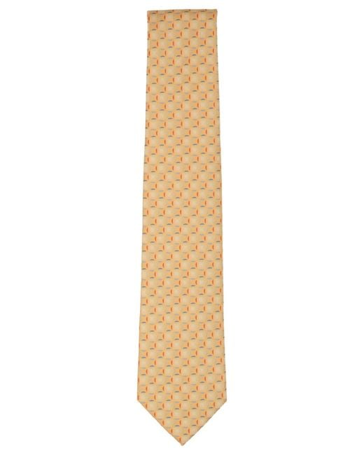 Perry Ellis Natural Geometric Pattern Tie for men