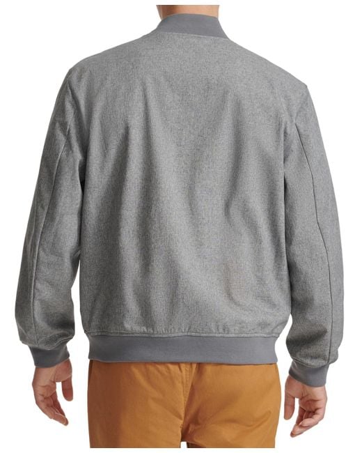 Champion Gray Logo Varsity Bomber Jacket for men