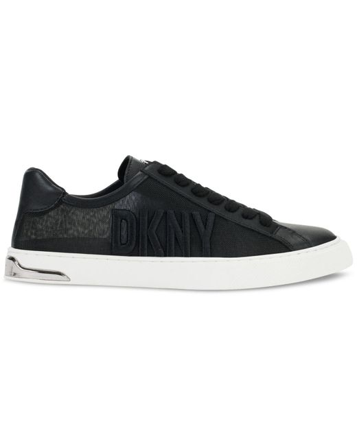 DKNY Sina Lace-up Low-top Sneakers in Black | Lyst