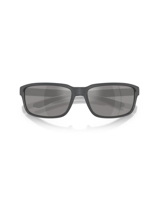 Arnette Gray Rectangle Polarized Sunglasses for men