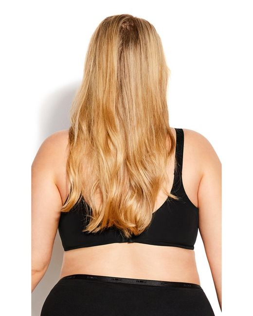 Avenue Black Back Smoother Bra
