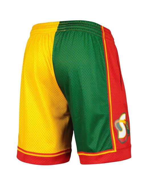 Mitchell & Ness Yellow Green for men