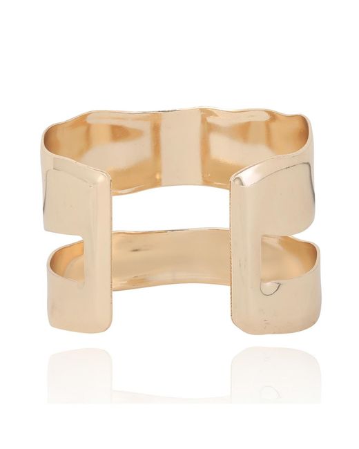 BCBGeneration White Double Band Cuff Bracelet