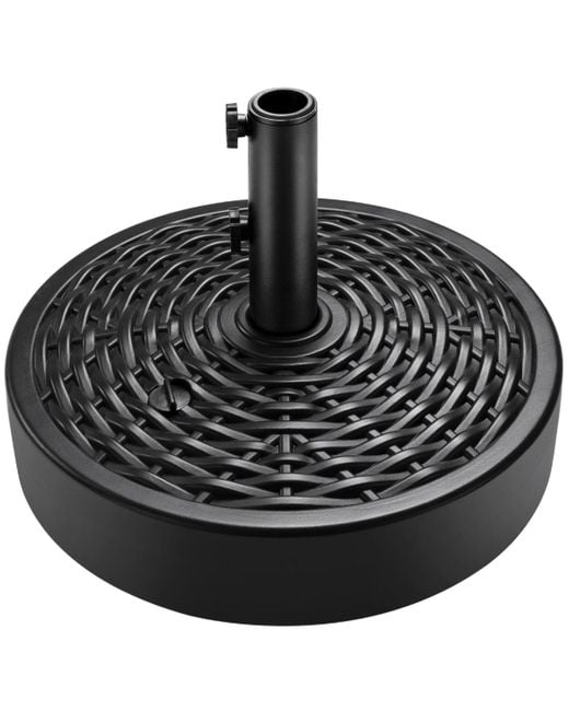 Best Choice Products Black Fillable Plastic Patio Umbrella Base Stand