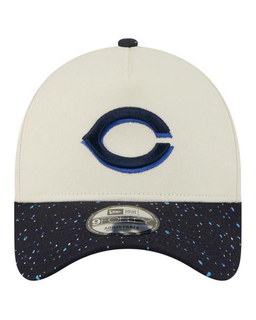 KTZ Natural Cincinnati Reds Speckle A-frame 9forty Adjustable Hat for men