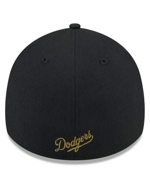 KTZ Black Los Angeles Dodgers 2024 Armed Forces Day 39thirty Flex Hat for men