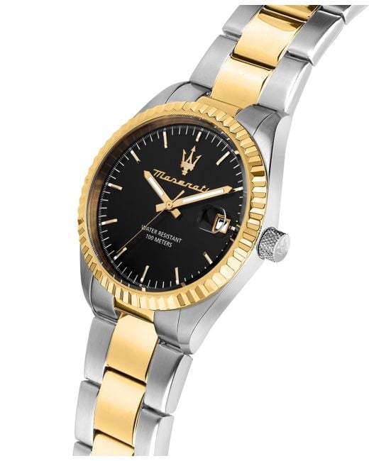 Maserati Metallic Date Stainless-steel Watch for men