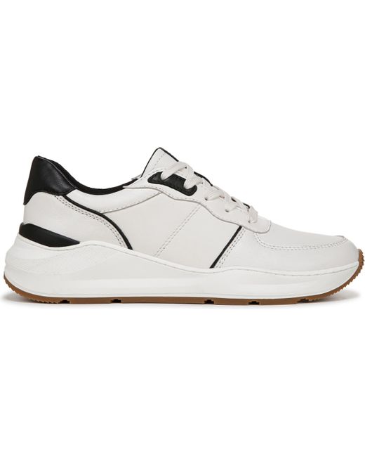 Naturalizer White Blossom Round Toe Lace Up Wedge Sneakers