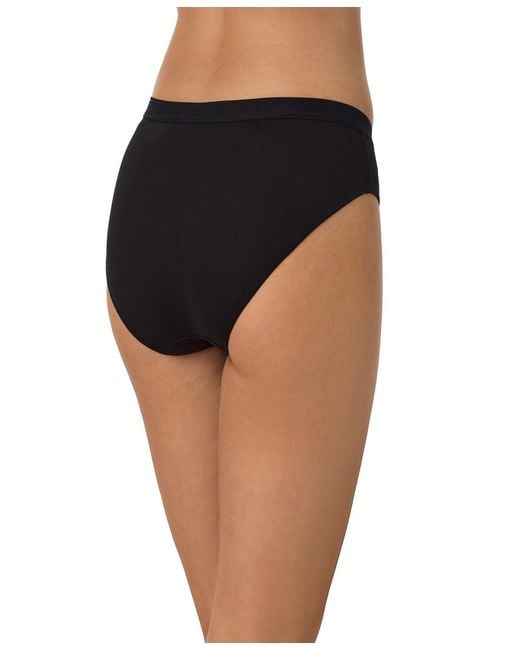 On Gossamer Black Cabana Cotton Solid Rib Bikini