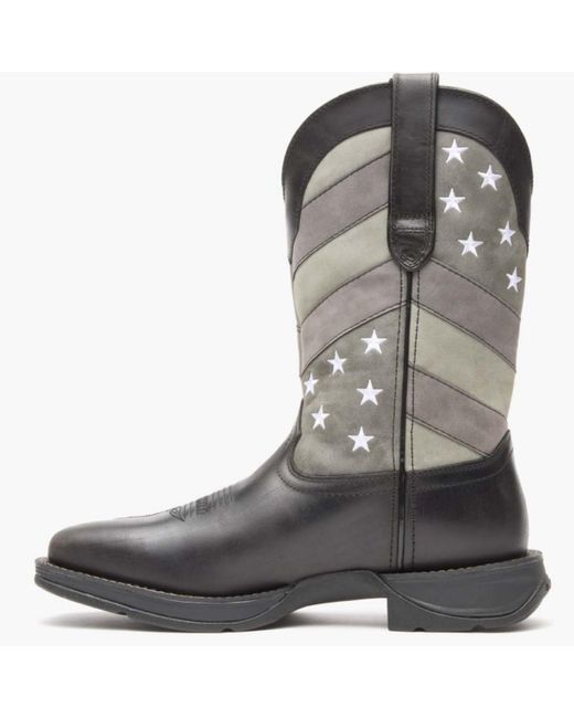 Durango Brown Rebel By Faded Black Flag Western Boot for men