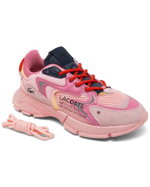 Lacoste L003 Neo Textile Casual Sneakers From Finish Line in Pink | Lyst