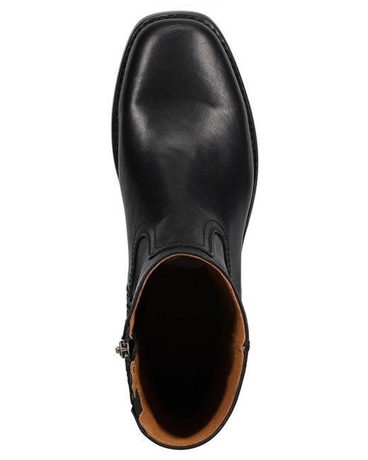 Frye Black Campus Inside Side-zipper Ankle Boots for men