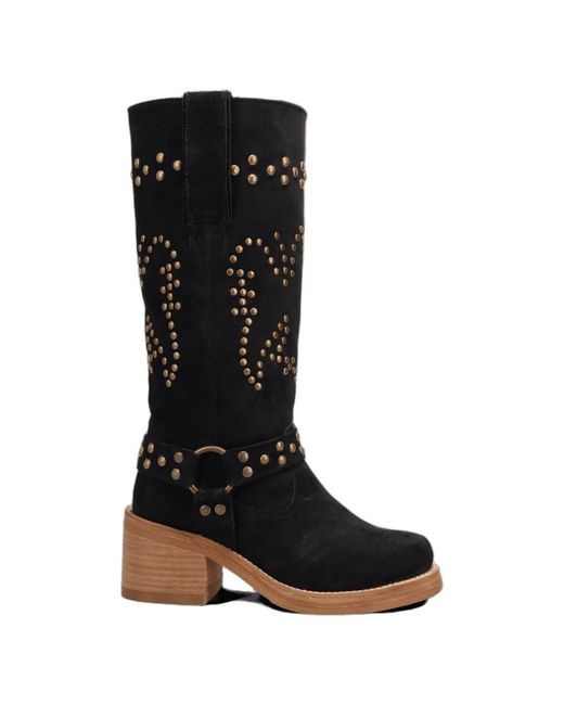 Dingo Black Troubadour Leather Boot
