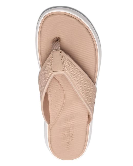 Clarks White Solevana Post Round Toe Als