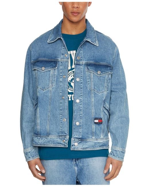 Tommy Hilfiger Archive Oversize Denim Jacket in Blue for Men Lyst